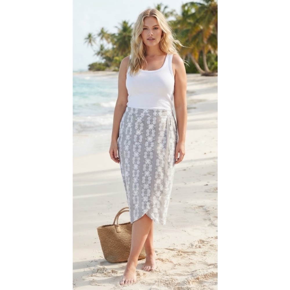 RipSkirt Hawaii Boho Lei Wrap Skirt Length 3 Size XL